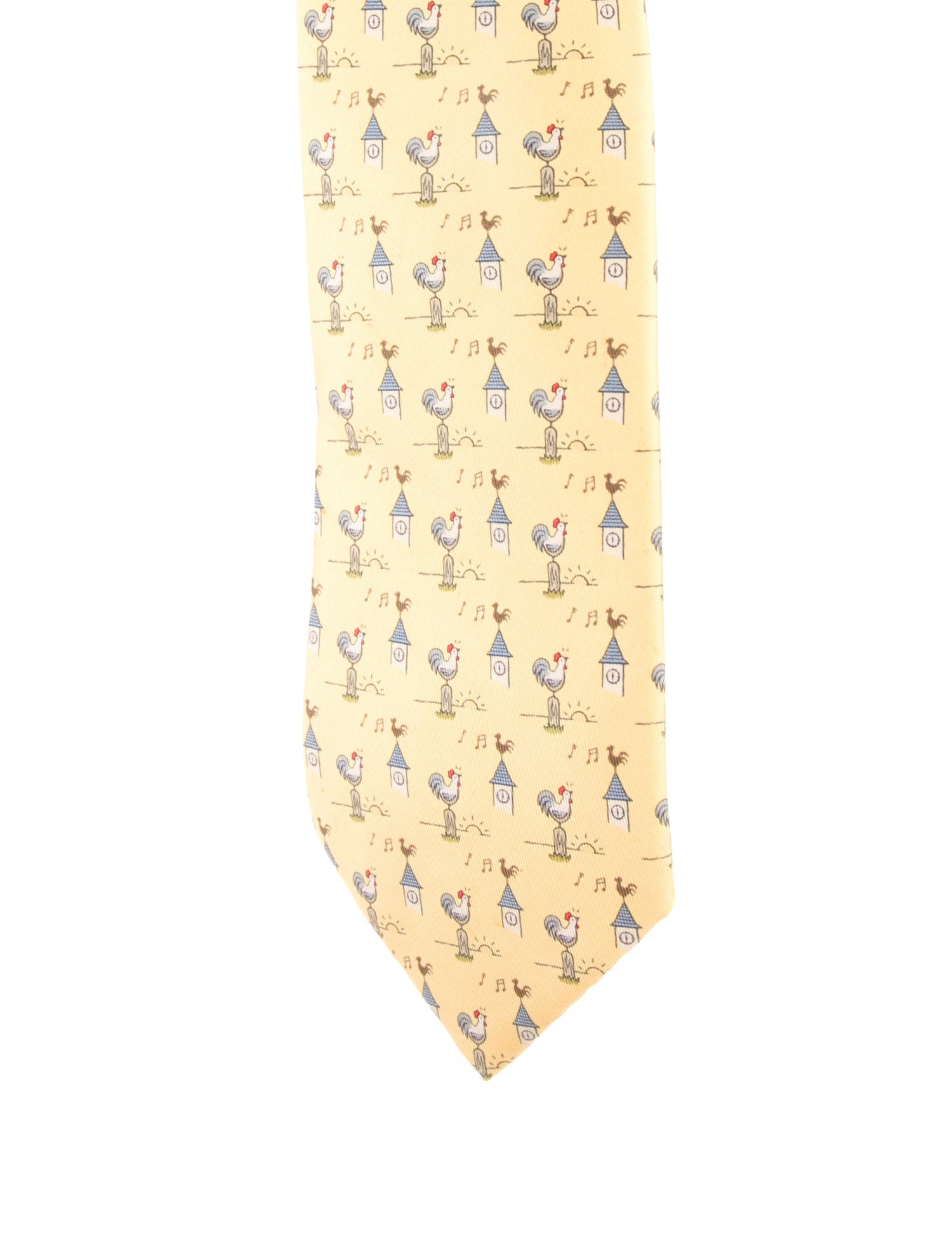 Hermès Silk Printed Tie
