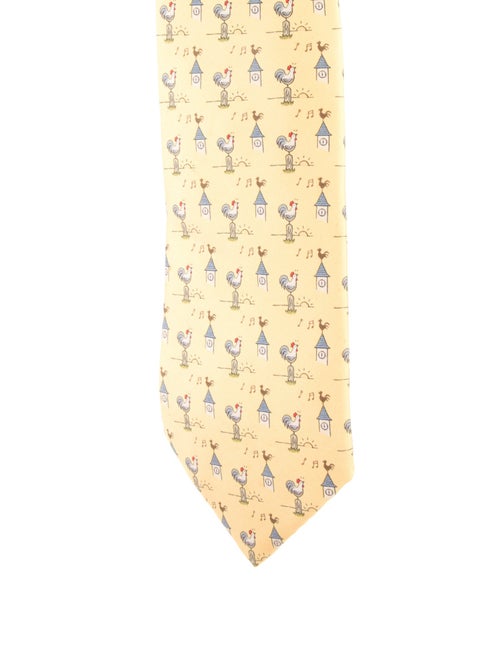 Hermès Silk Printed Tie