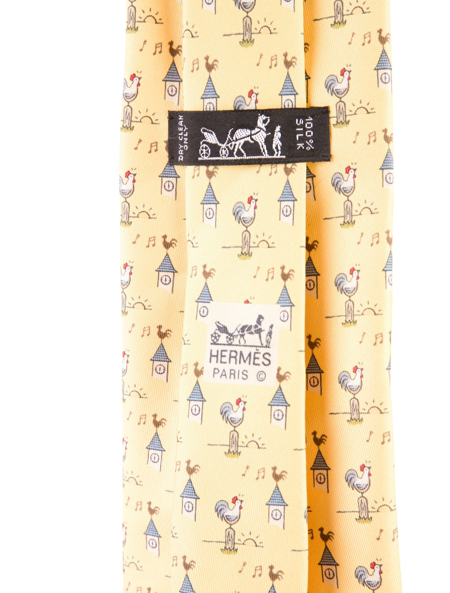 Hermès Silk Printed Tie