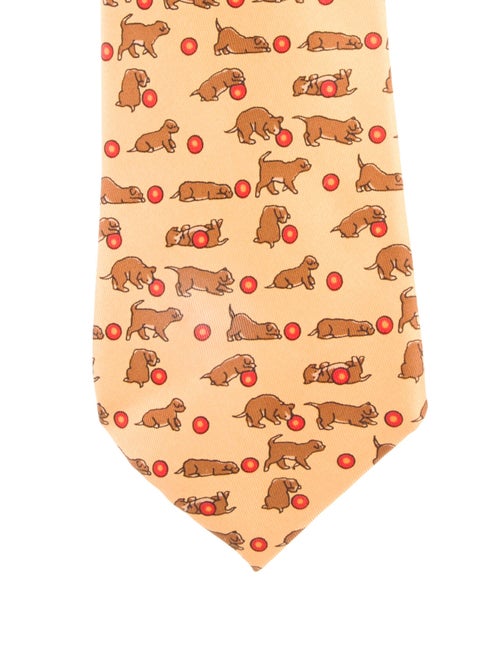 Hermès Silk Printed Tie