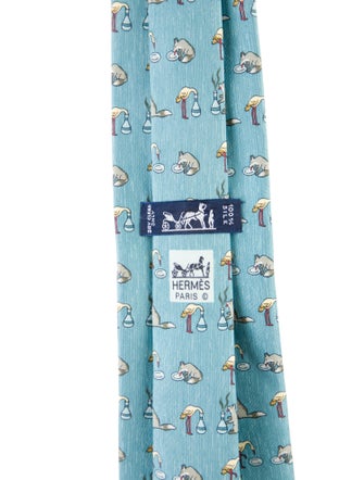 Hermès Silk Printed Tie