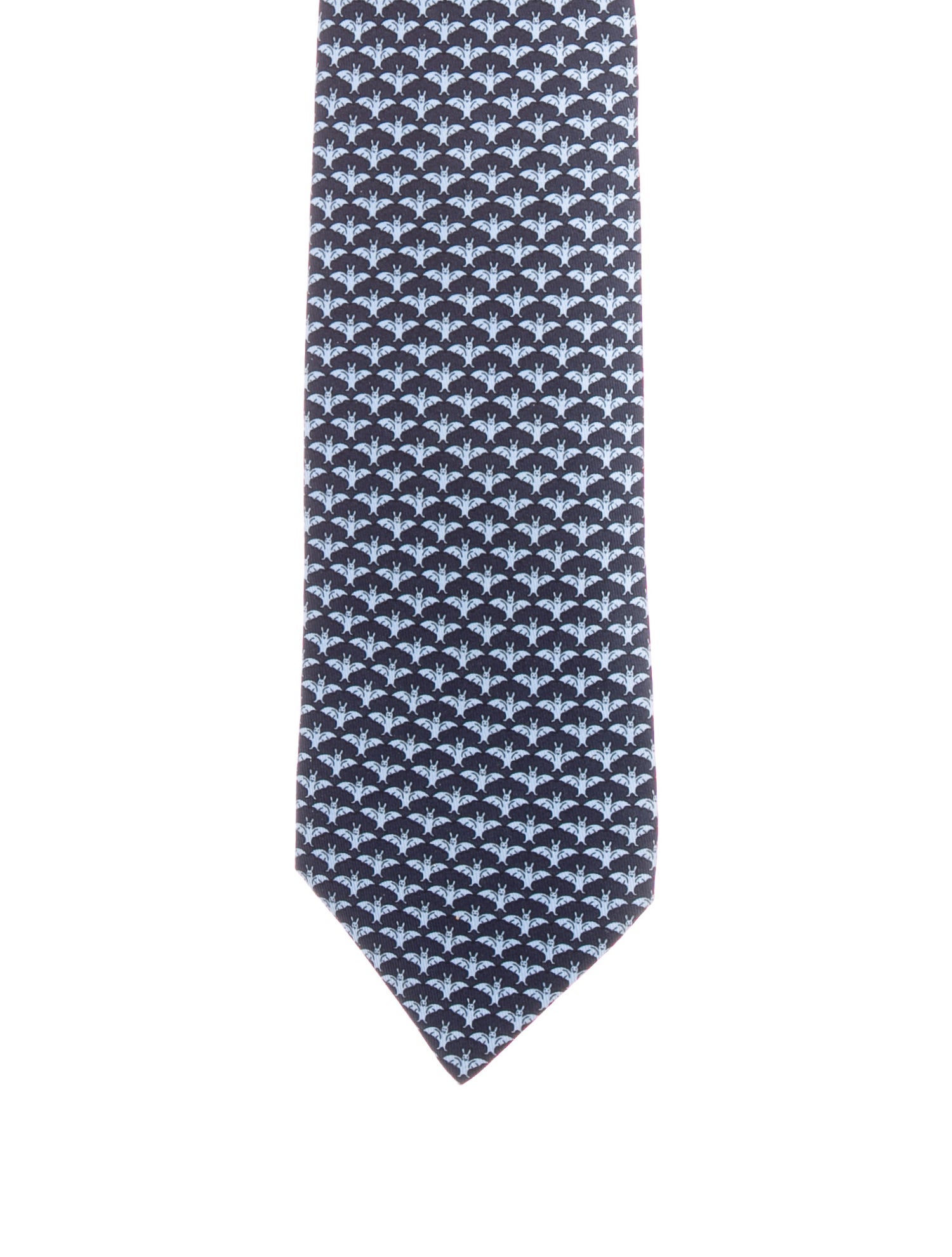 Hermès Pattern Print Silk Tie