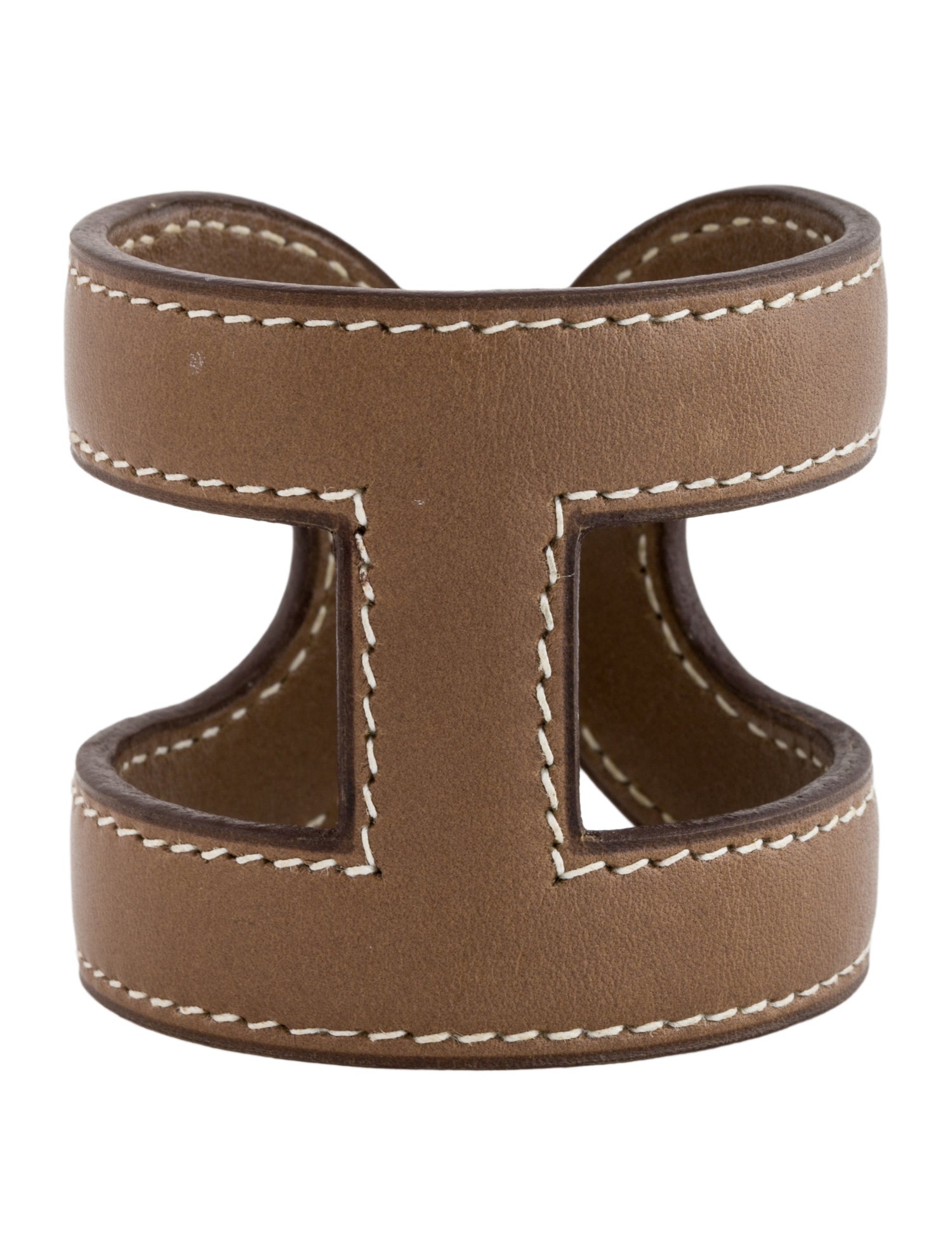 Hermès Leather Ano Cuff Bracelet