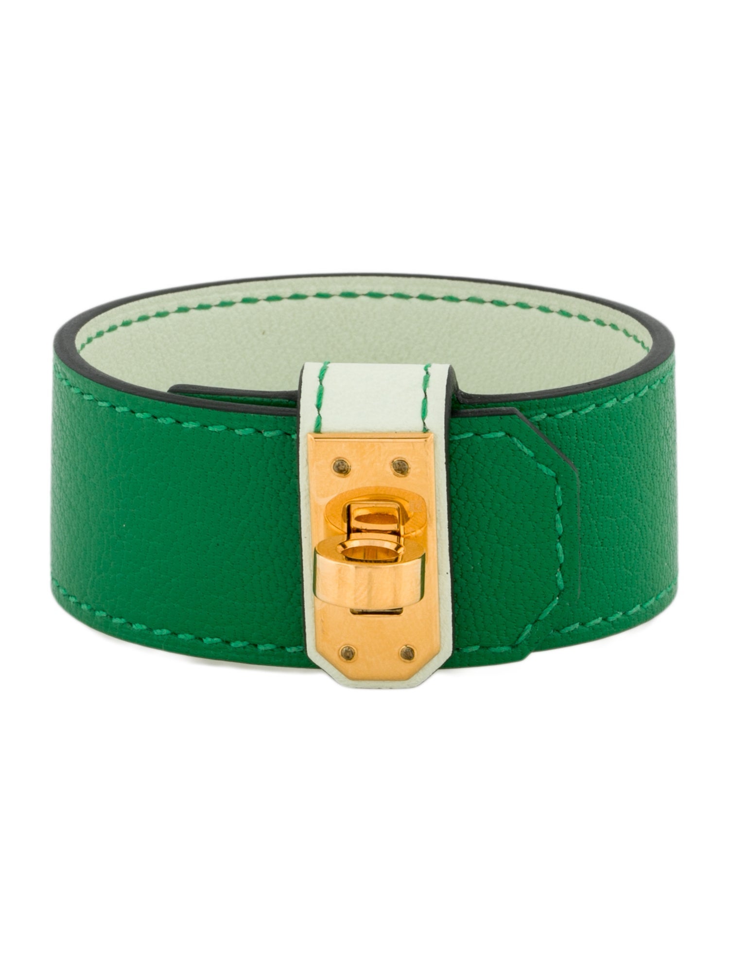 Hermès Leather Kelly Twist Wrap Bracelet