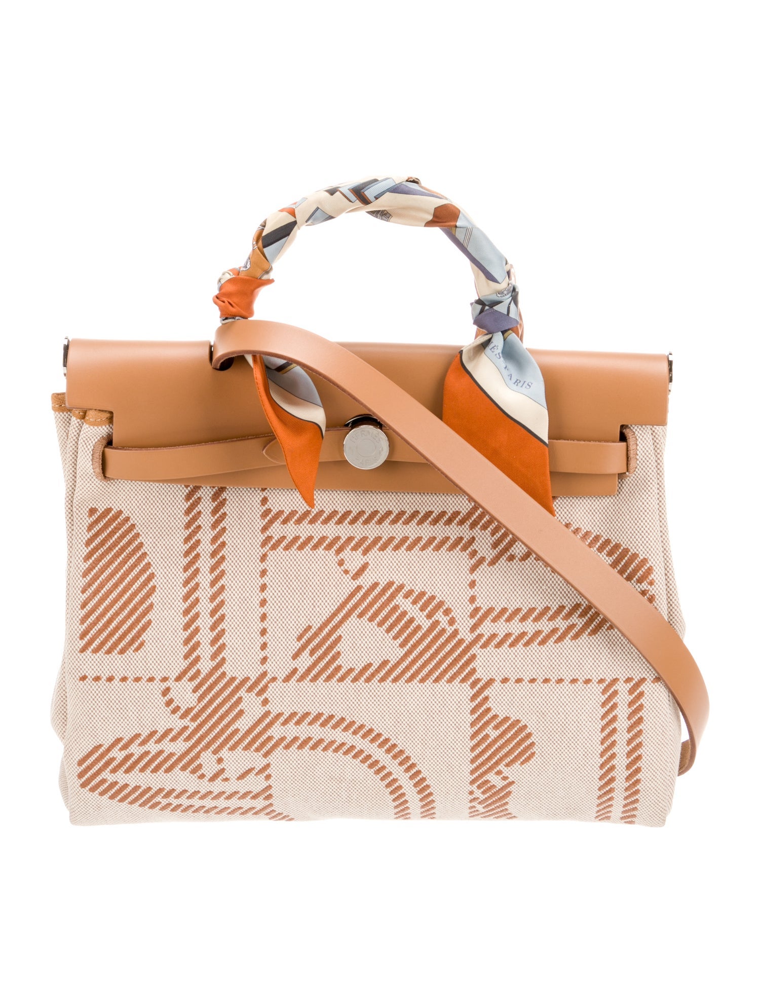 Hermès Toile Brides de Gala Herbag Zip 31