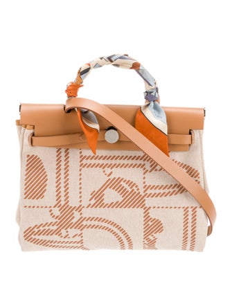 Hermès Toile Brides de Gala Herbag Zip 31