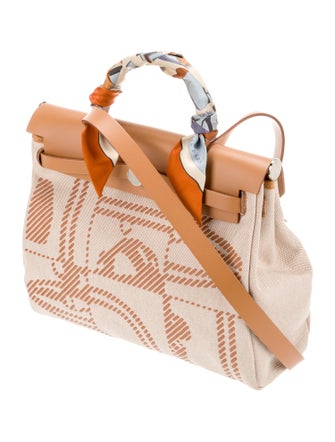 Hermès Toile Brides de Gala Herbag Zip 31