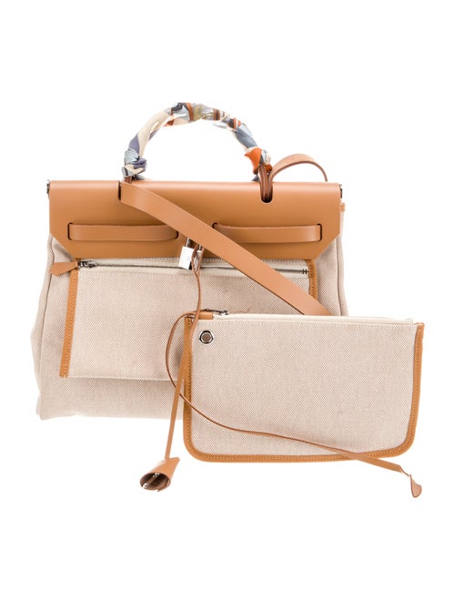 Hermès Toile Brides de Gala Herbag Zip 31