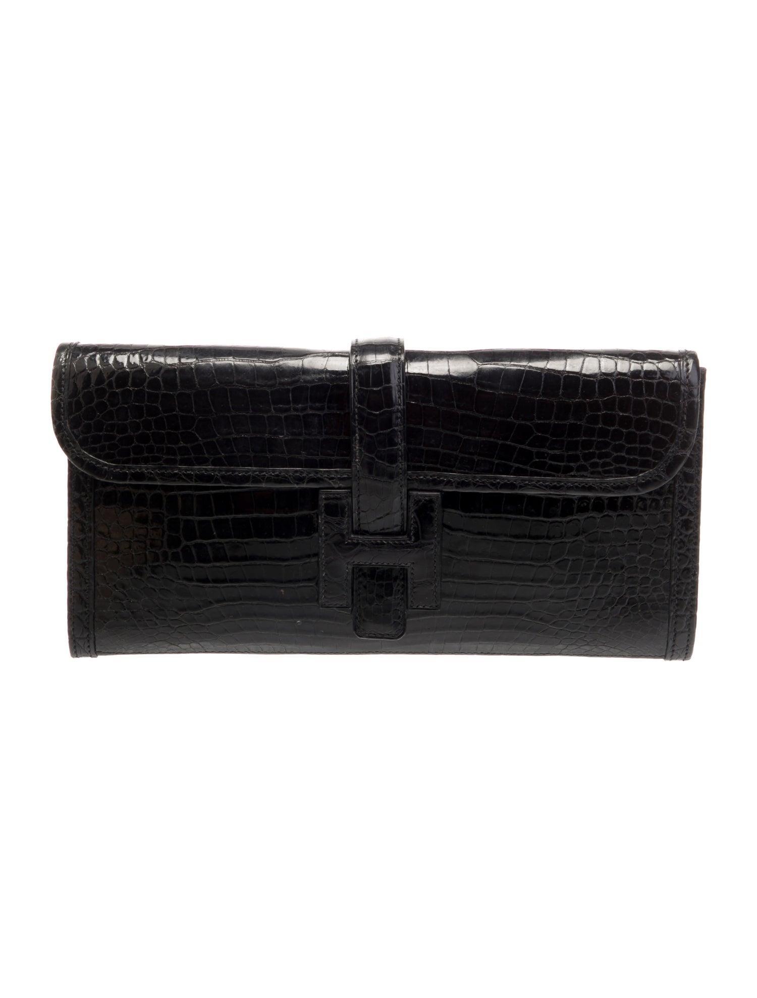 Hermès Shiny Crocodile Porosus Jige Elan 29