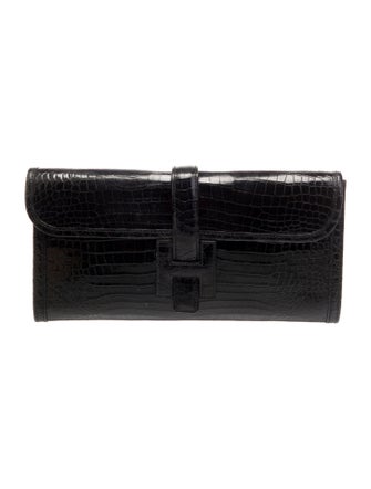 Hermès Shiny Crocodile Porosus Jige Elan 29