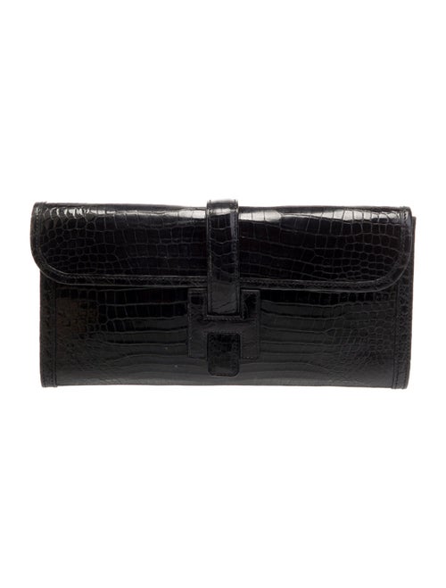 Hermès Shiny Crocodile Porosus Jige Elan 29