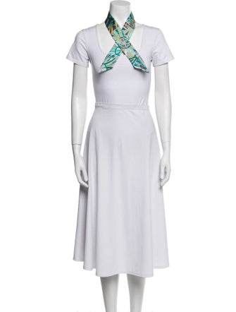 Hermès Les Flots du Cheval Silk Twilly Scarf