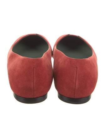 Hermès Suede Cutout Accent Ballet Flats