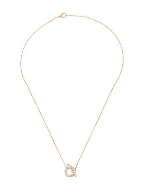 Hermès 18K Diamond Finesse Pendant Necklace