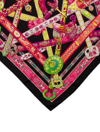Hermès Le Songe De La Licorne Silk Scarf