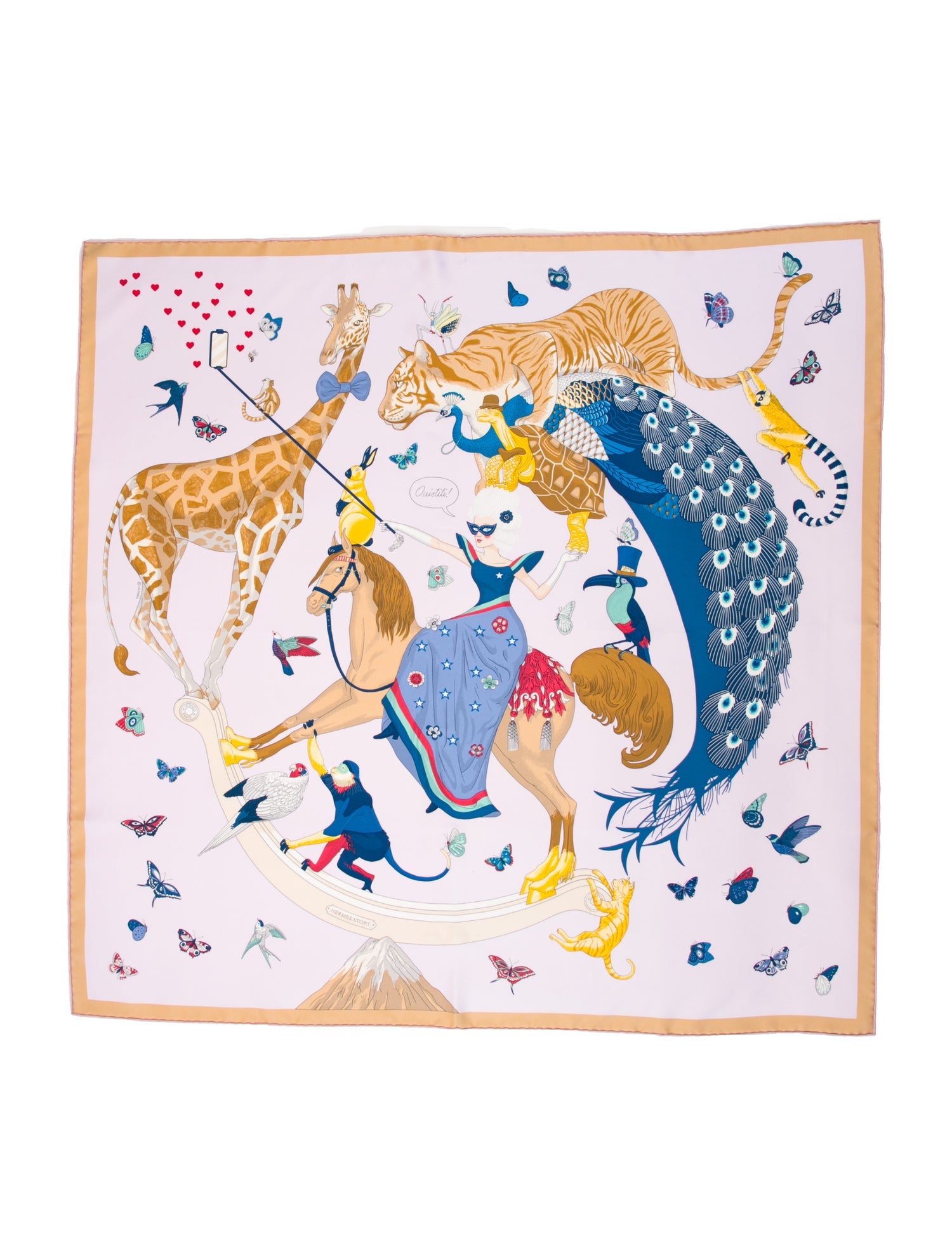 Hermès Hermes Story Silk Scarf