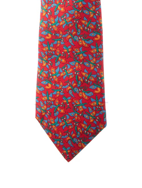 Hermès Pattern Print Tie
