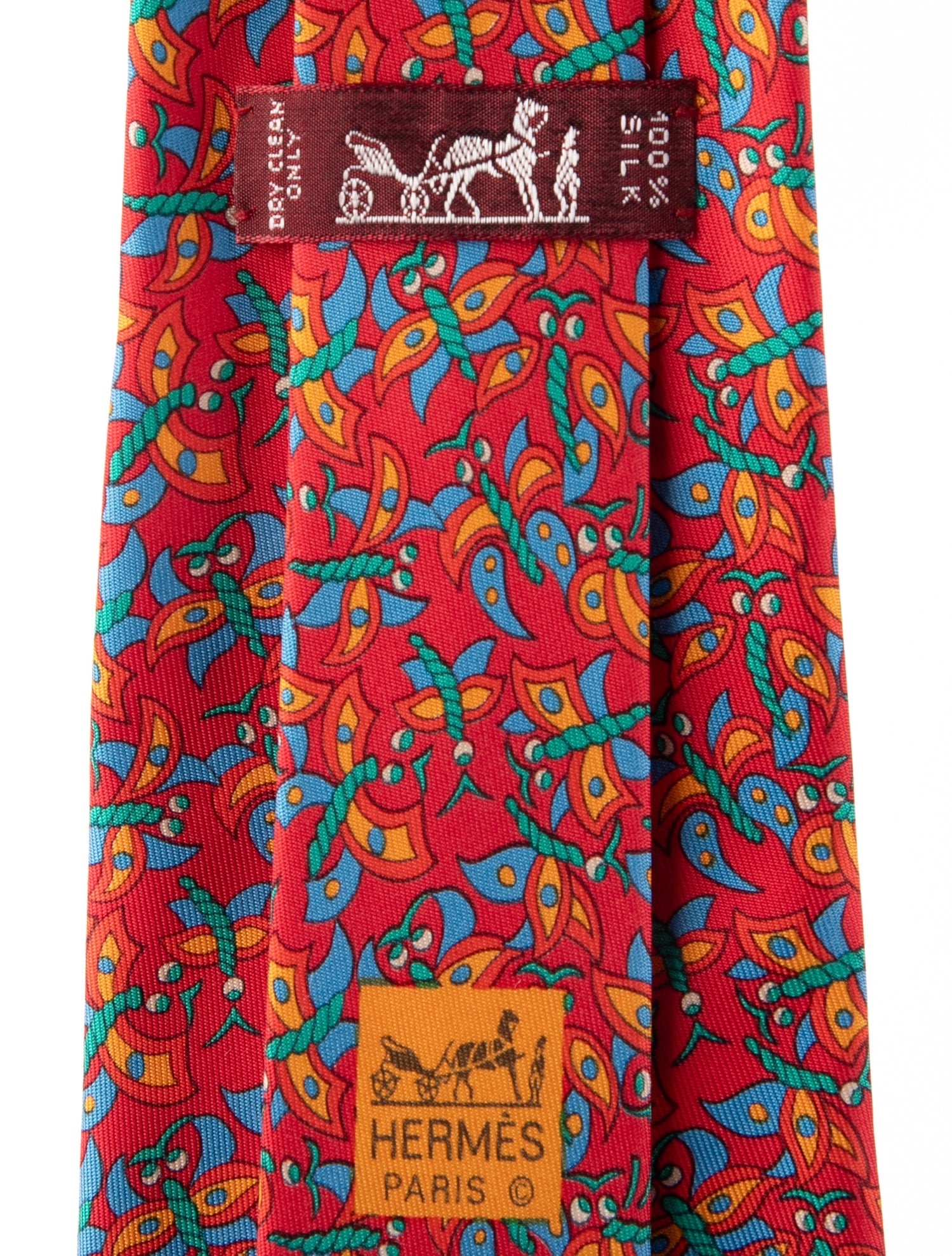 Hermès Pattern Print Tie