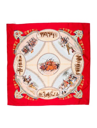 Hermès Cavaliers Peuls Silk Scarf
