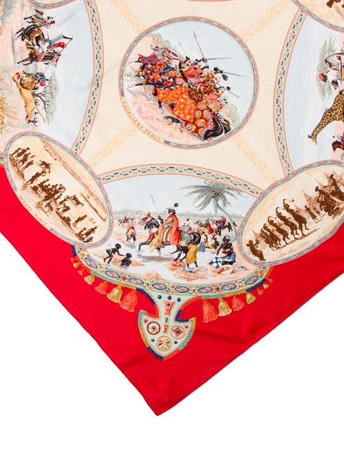 Hermès Cavaliers Peuls Silk Scarf