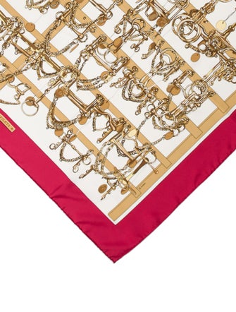 Hermès Mors et Filets Silk Scarf