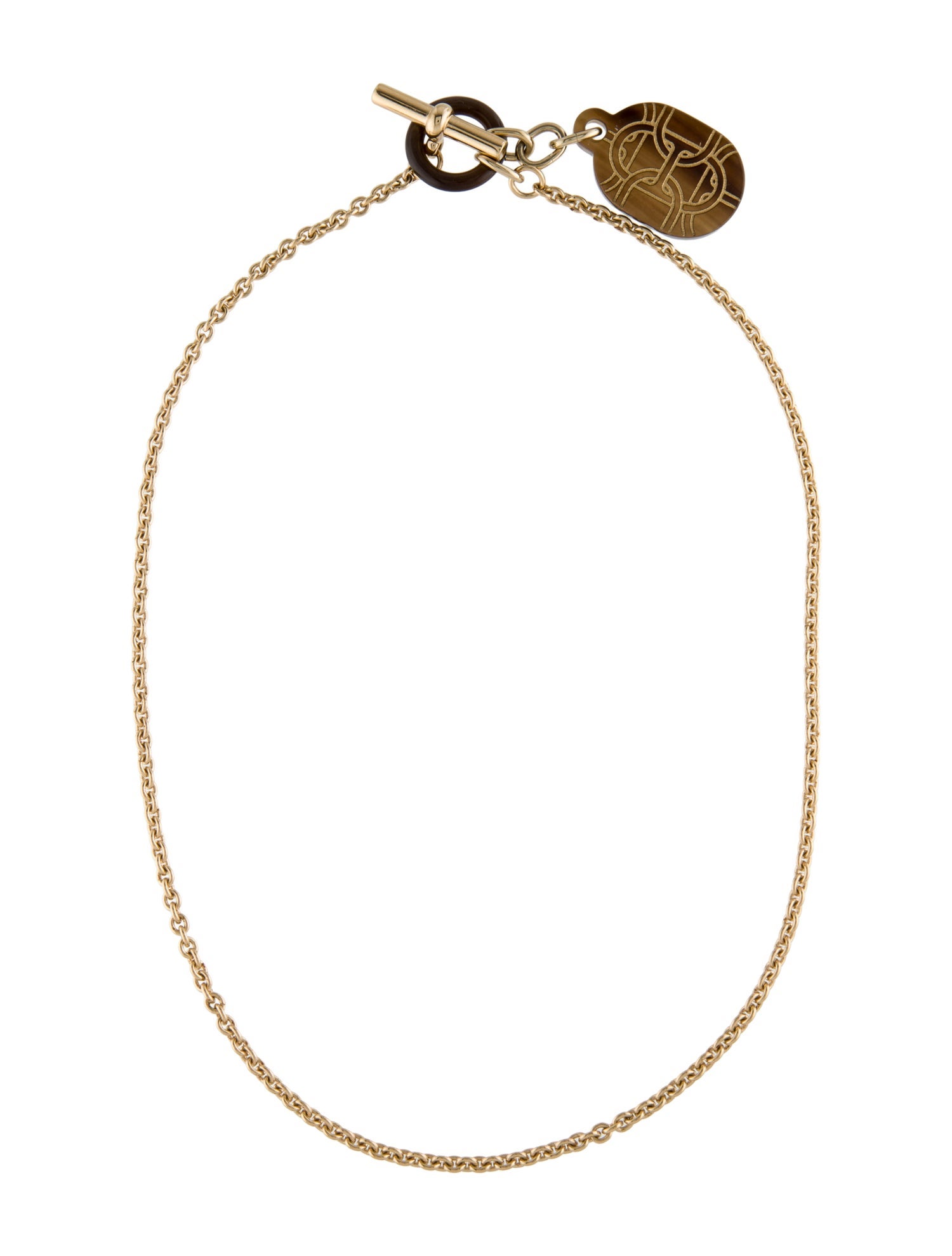 Hermès Chain D'Ancre Lariat Pendant Necklace