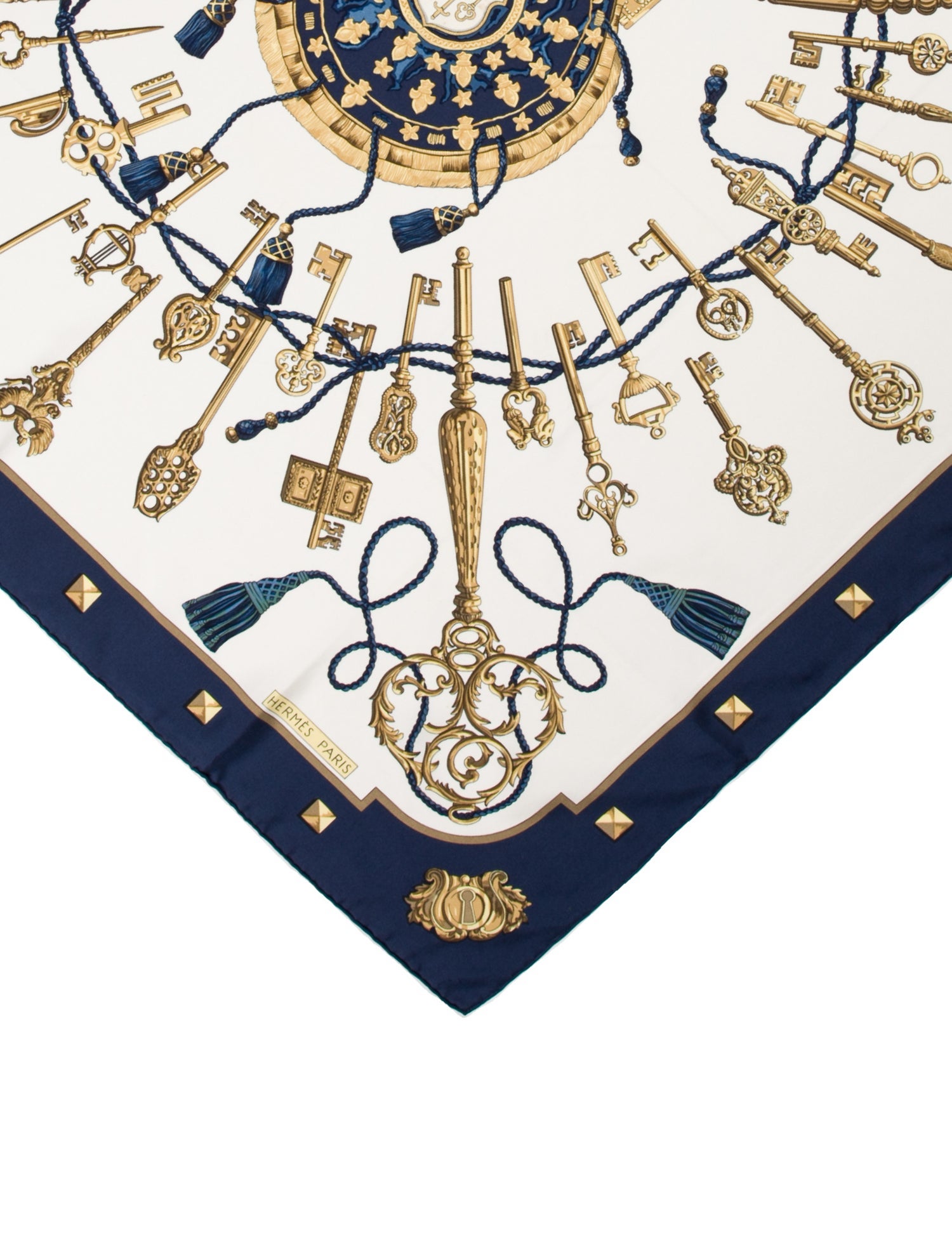 Hermès Les Clés Silk Scarf