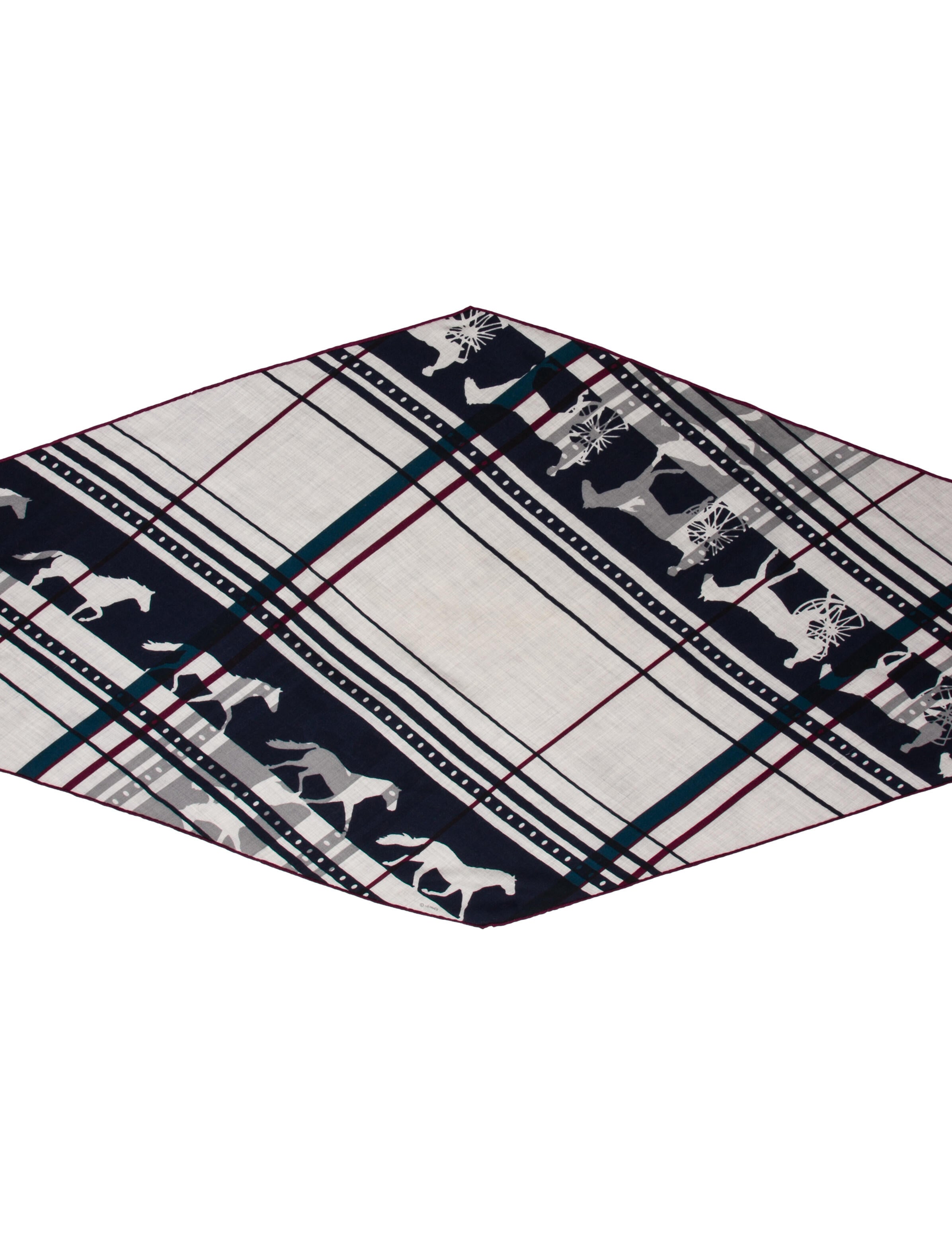 Hermès Sequences Losange Cashmere Scarf