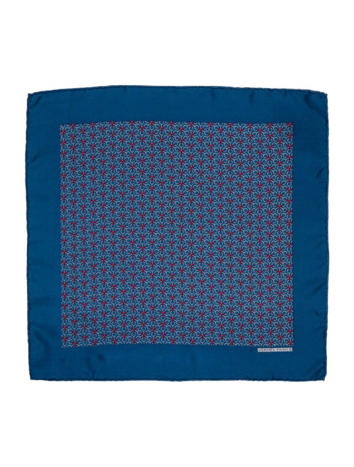 Hermès Silk Printed Pocket Square
