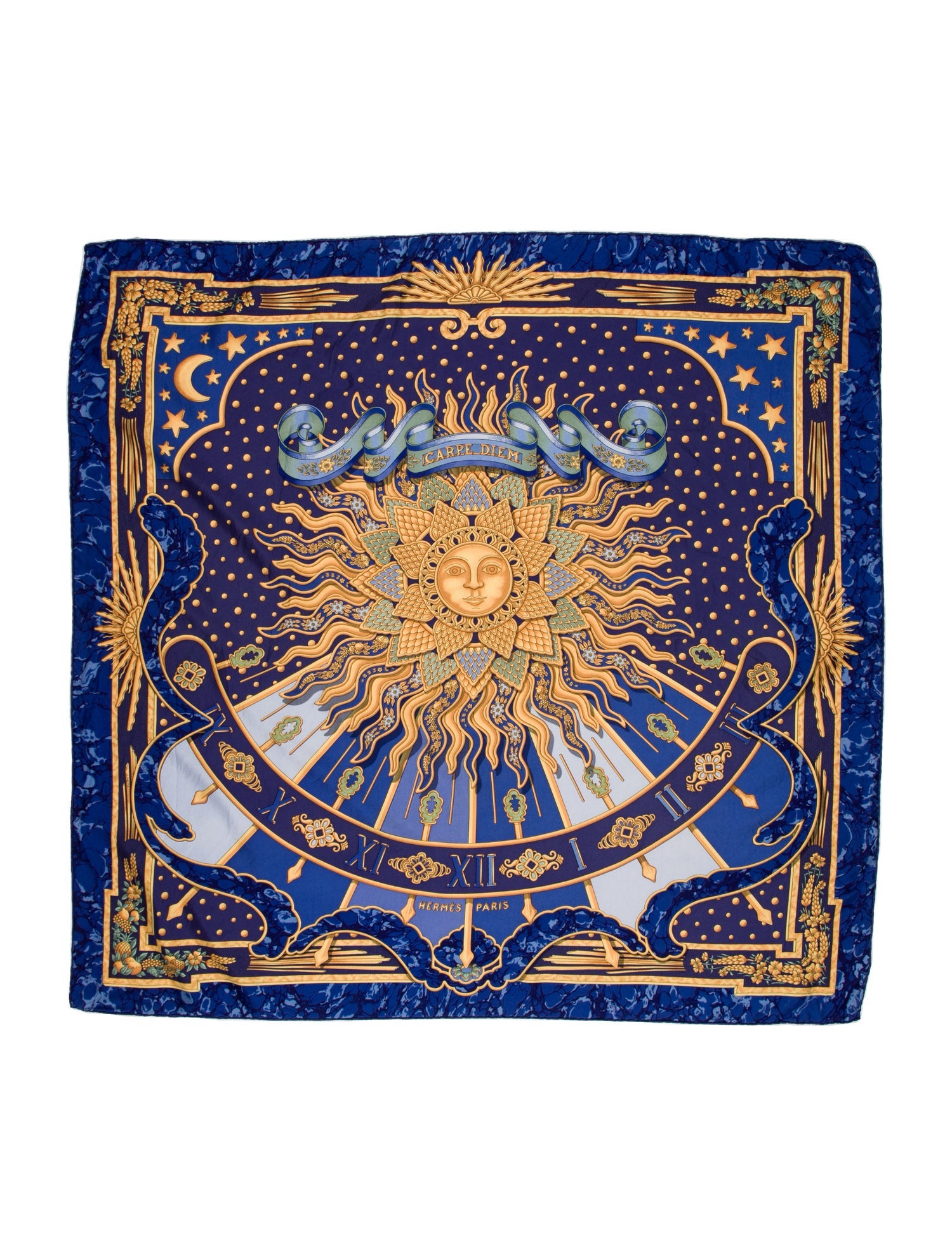 Hermès Carpe Diem Silk Scarf