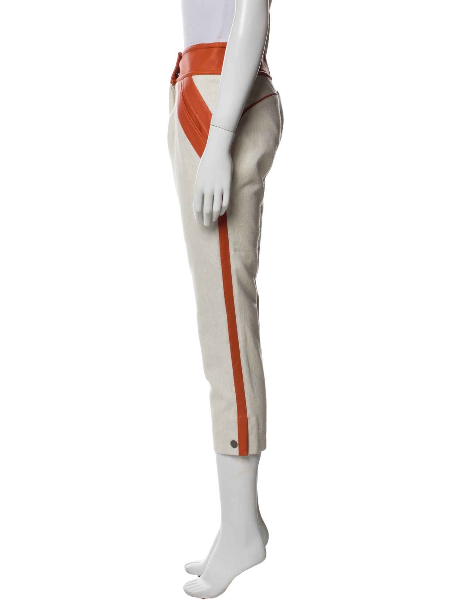 Hermès Colorblock Pattern Straight Leg Pants