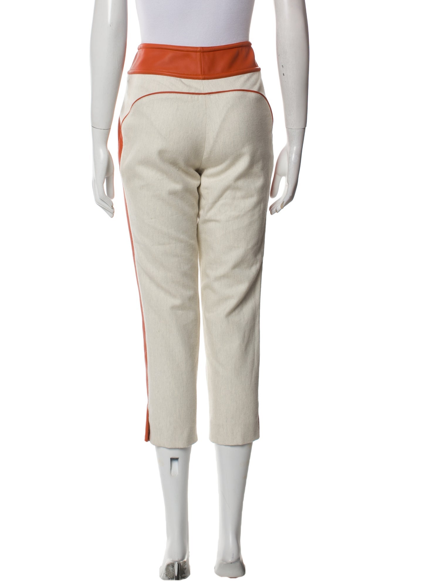 Hermès Colorblock Pattern Straight Leg Pants