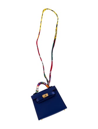 Hermès Tadelakt Mini Kelly Sellier Twilly Bag Charm