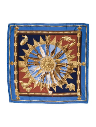 Hermès Cuillers D'Afrique Silk Scarf
