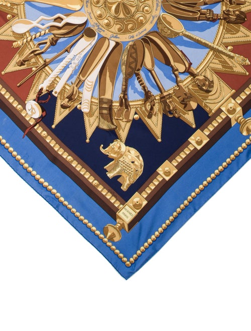 Hermès Cuillers D'Afrique Silk Scarf