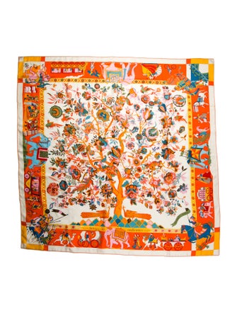Hermès Fantaisies Indiennes Silk Scarf