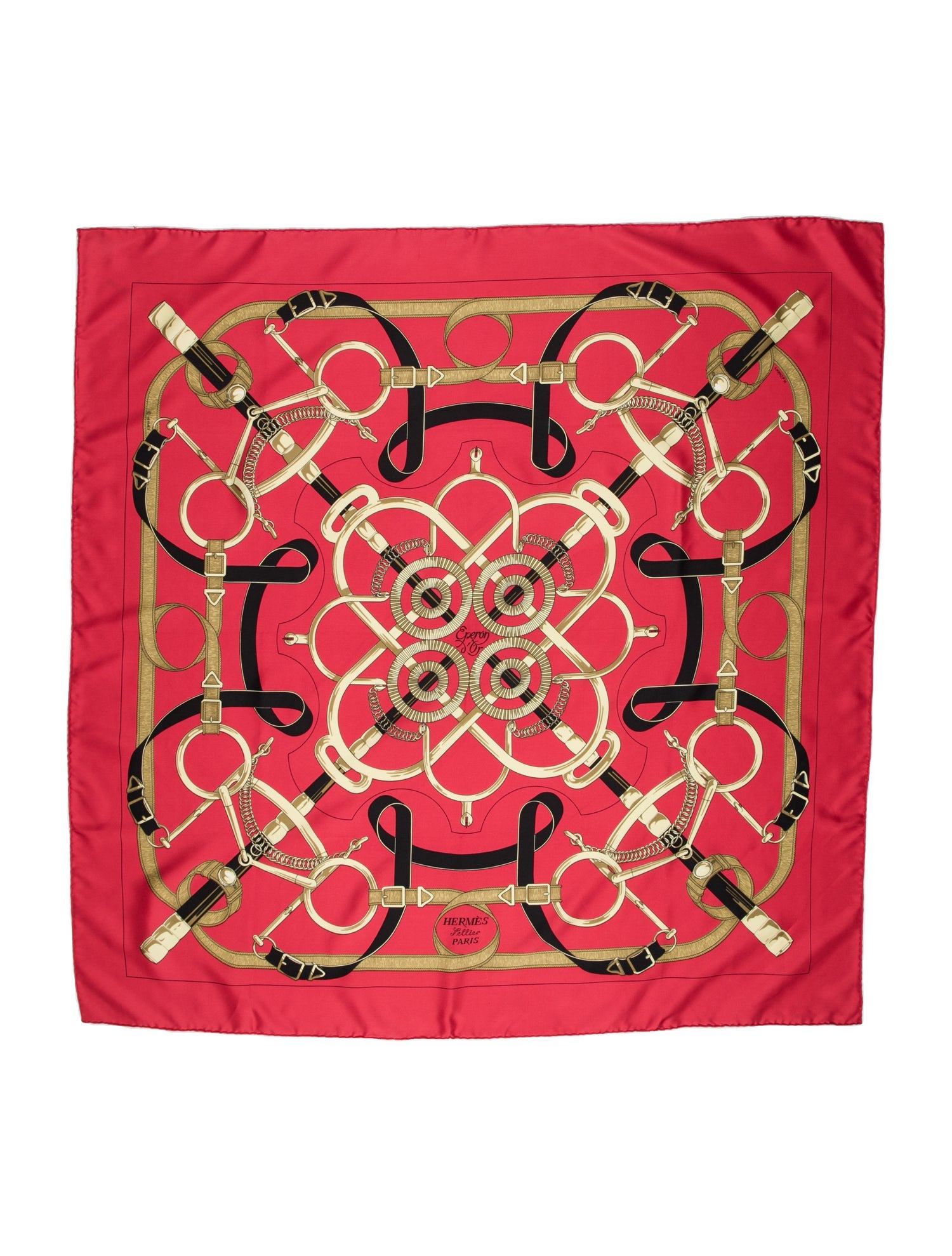 Hermès Eperon D'Or Silk Scarf