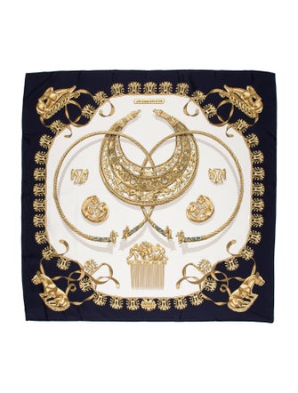 Hermès Les Cavaliers d'Or Silk Scarf