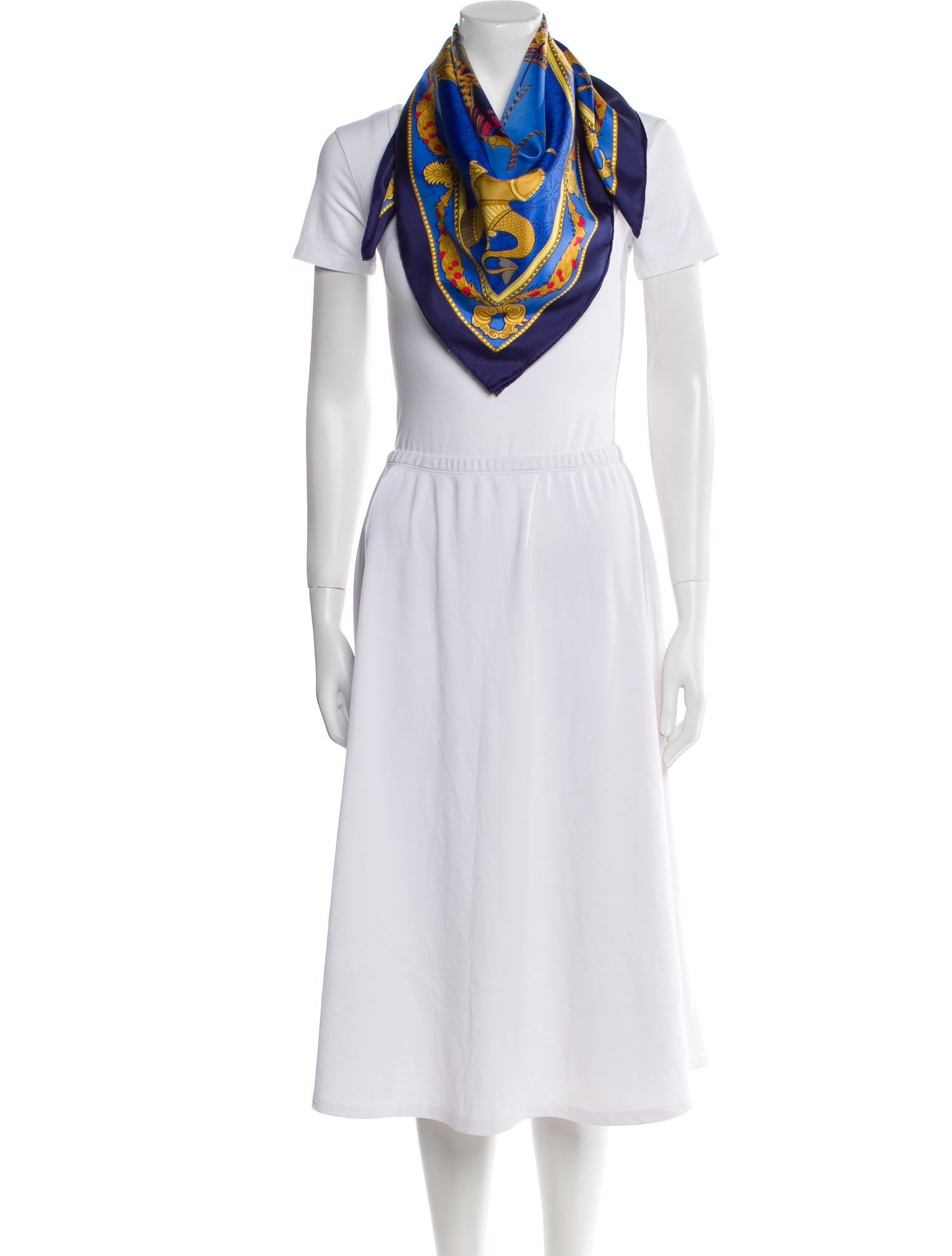 Hermès Les Bissone De Venise Silk Scarf