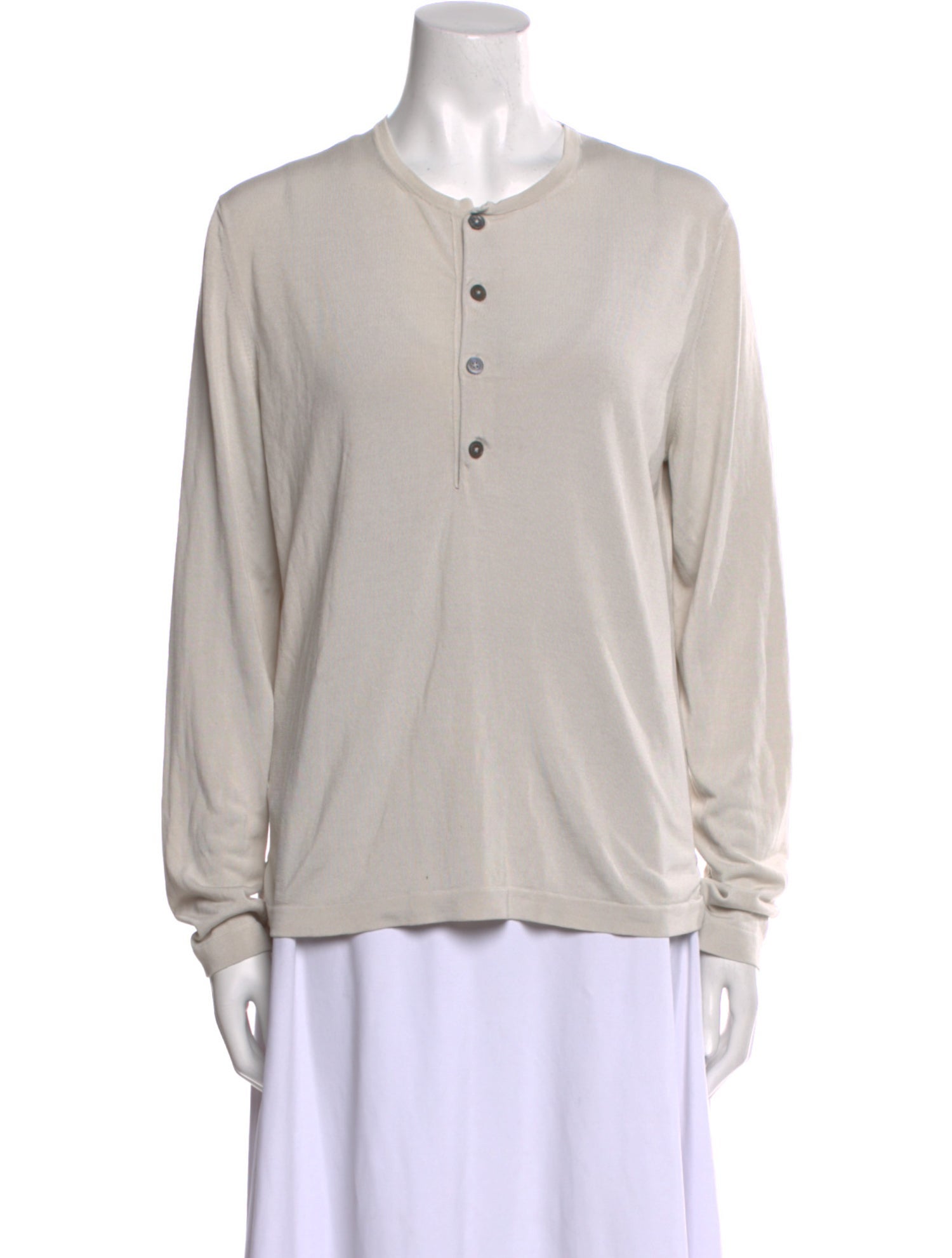 Hermès Silk Crew Neck T-Shirt