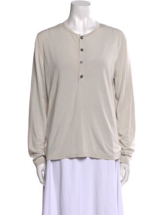 Hermès Silk Crew Neck T-Shirt