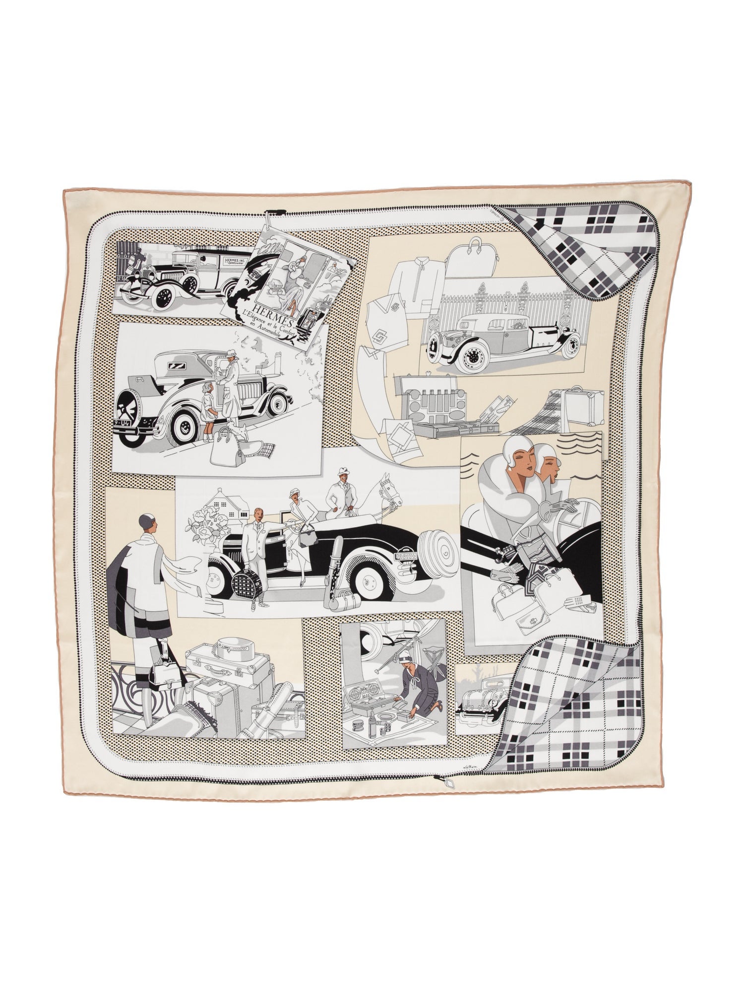 Hermès l'élégance et le confort en Automobile Silk Scarf