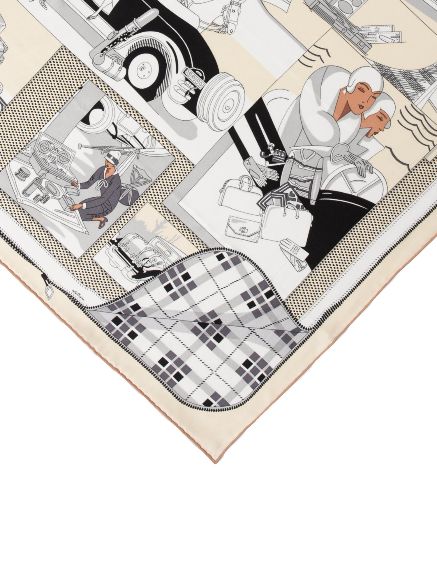 Hermès l'élégance et le confort en Automobile Silk Scarf