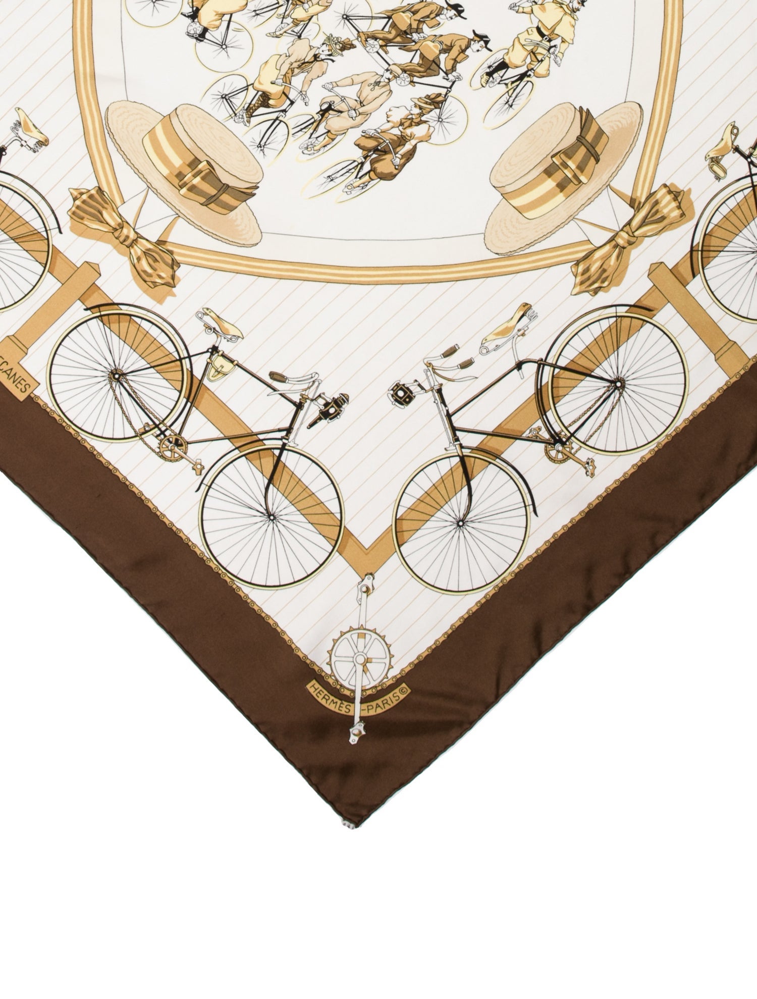 Hermès Les Becanes Silk Scarf