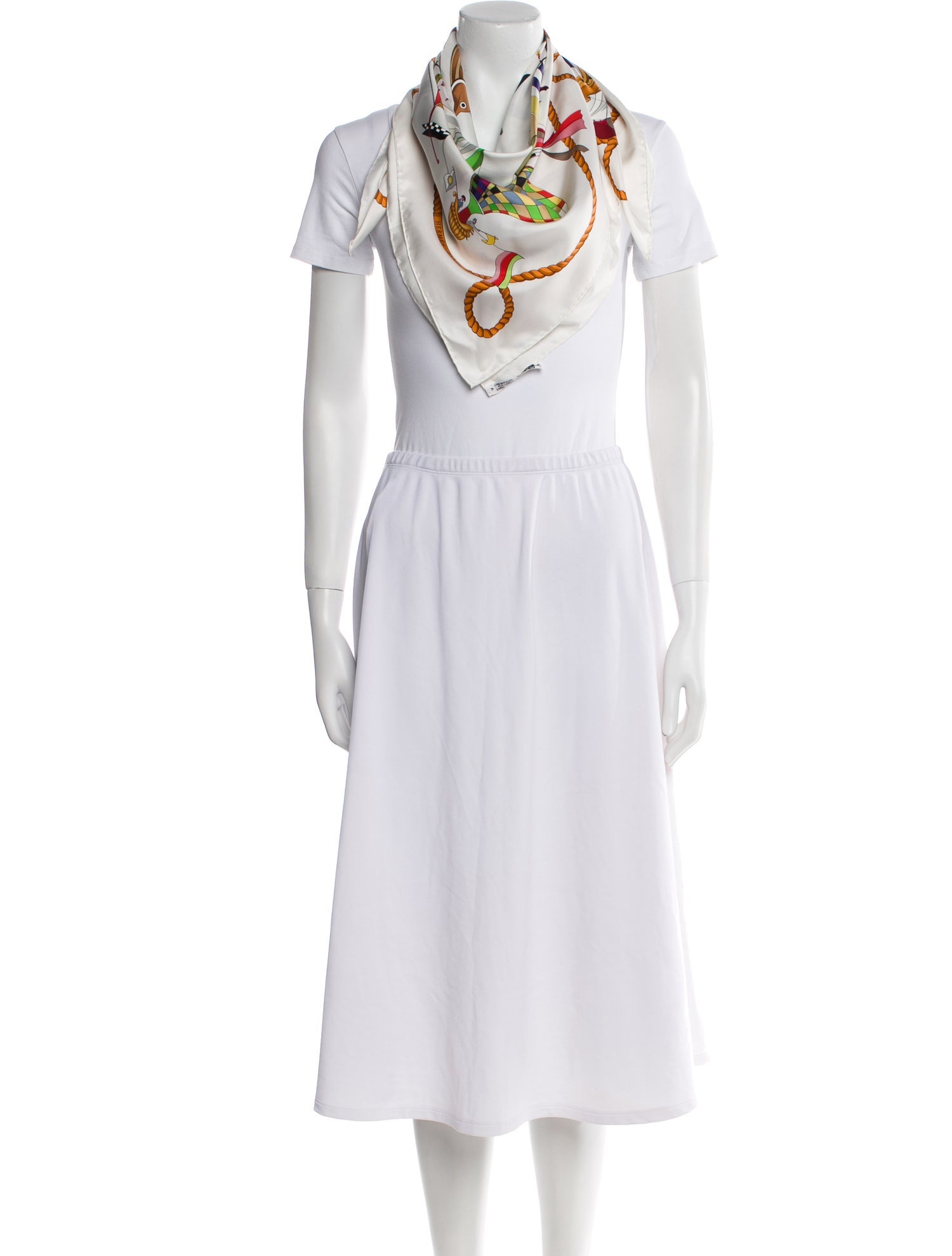 Hermès Les Folies du Ciel Silk Scarf