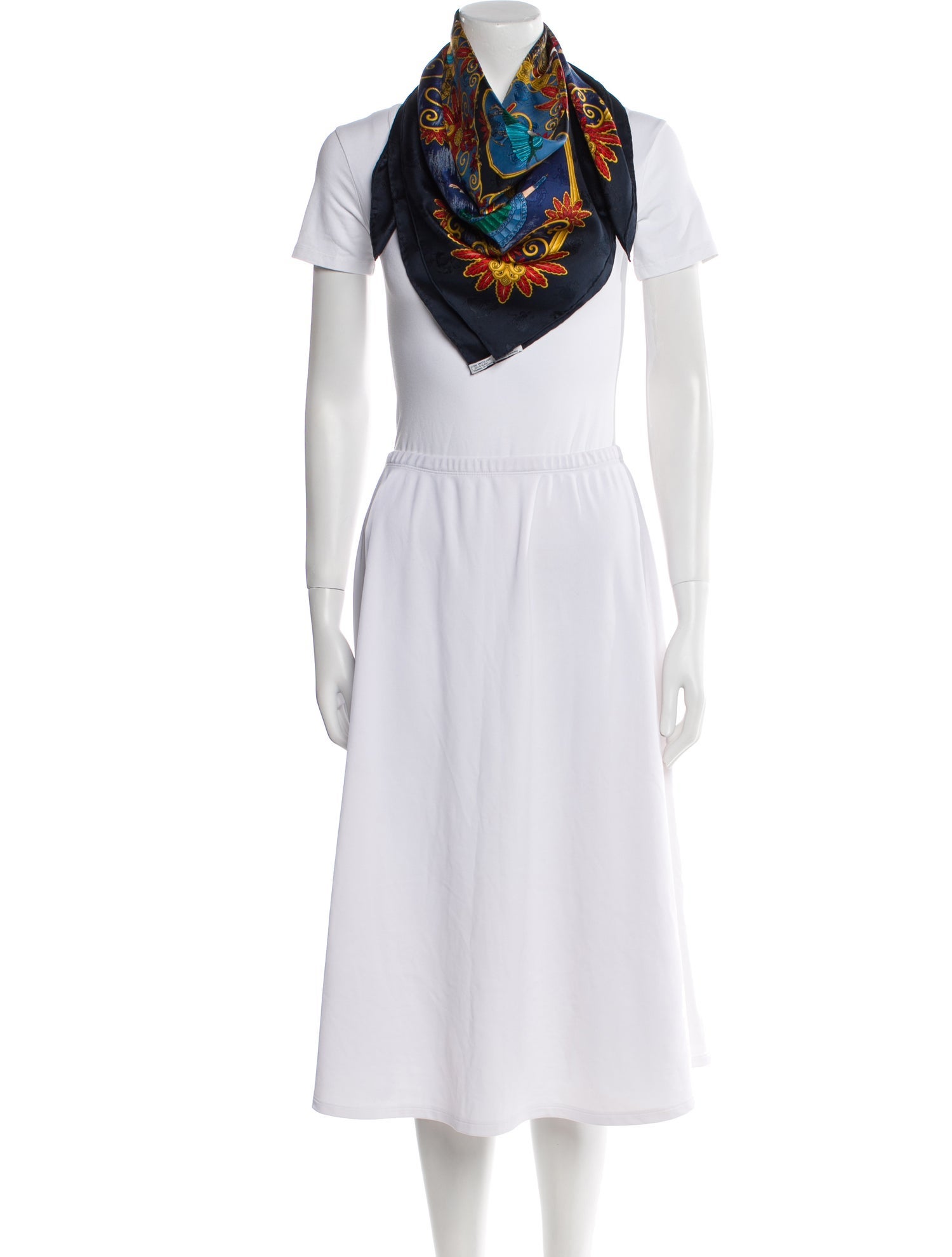 Hermès Joies D'Hiver Jacquard Silk Scarf