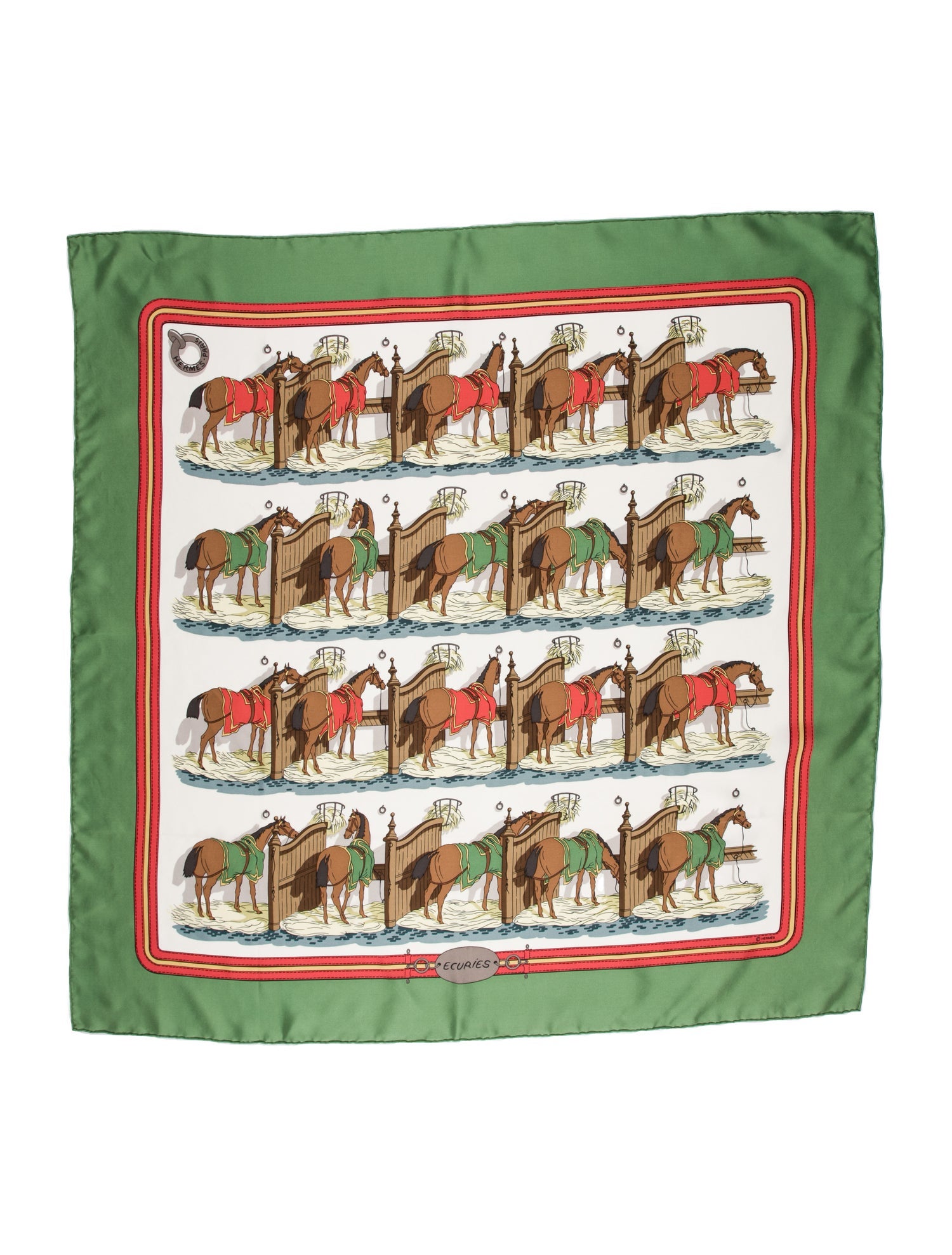 Hermès Ecuries Silk Scarf