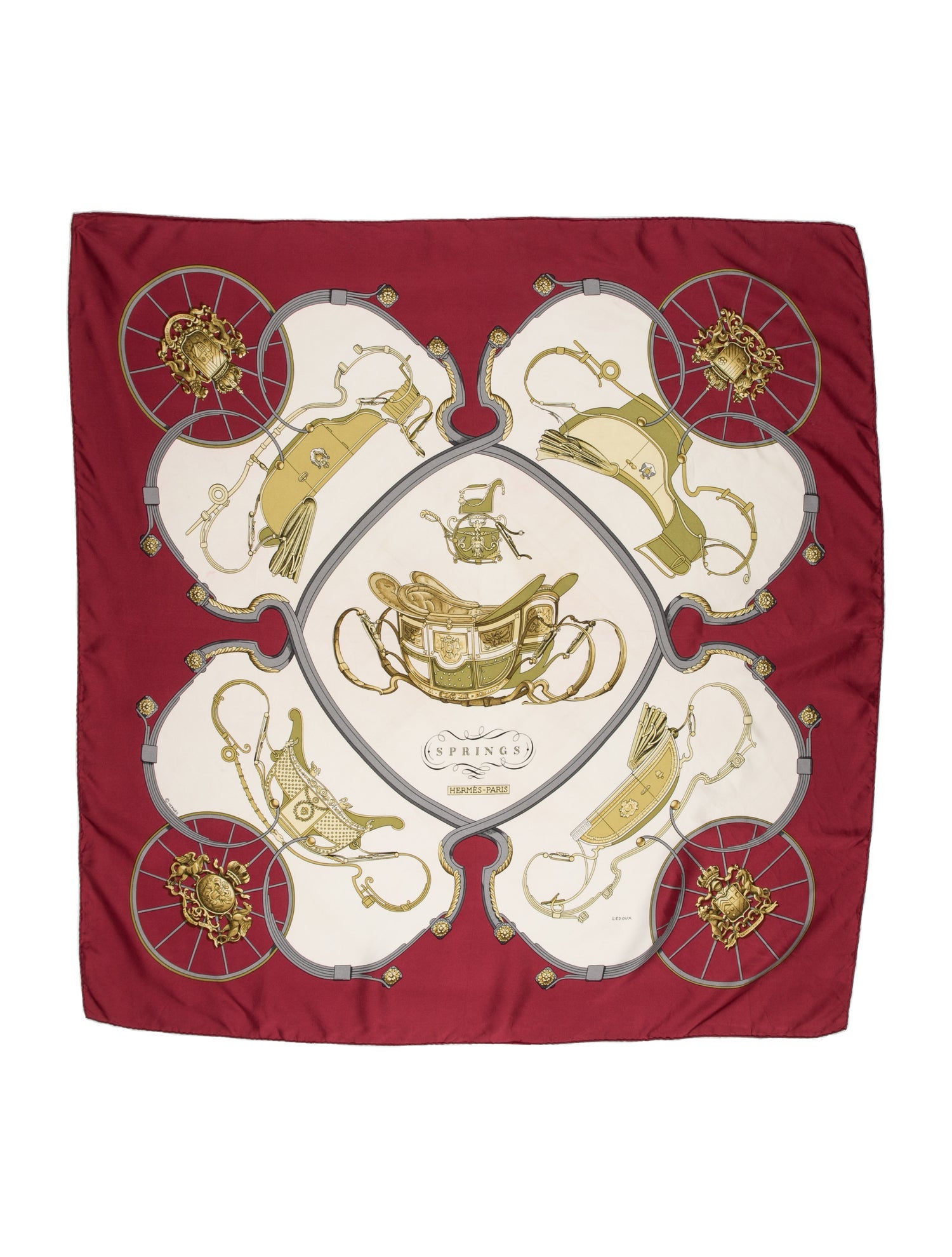 Hermès Springs Silk Scarf