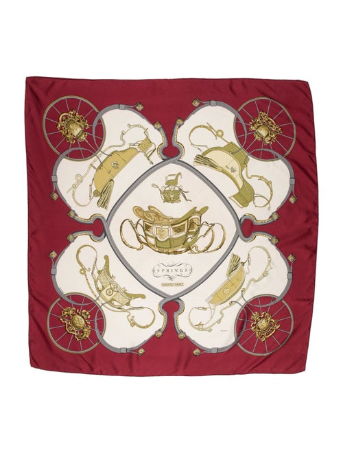 Hermès Springs Silk Scarf