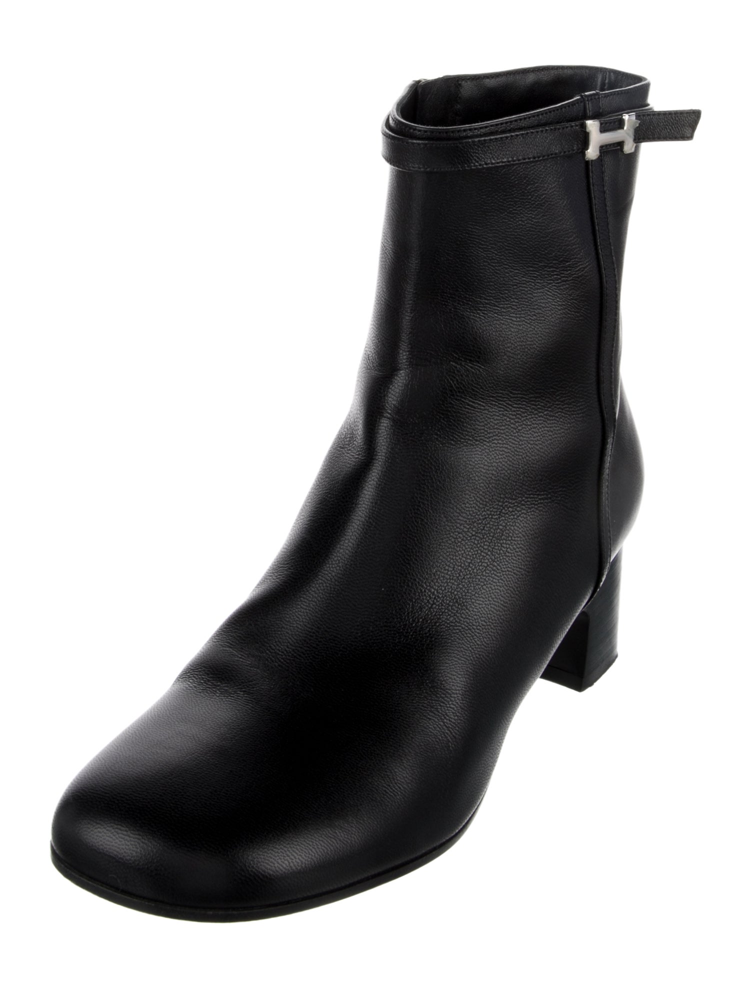 Hermès H Logo Leather Boots